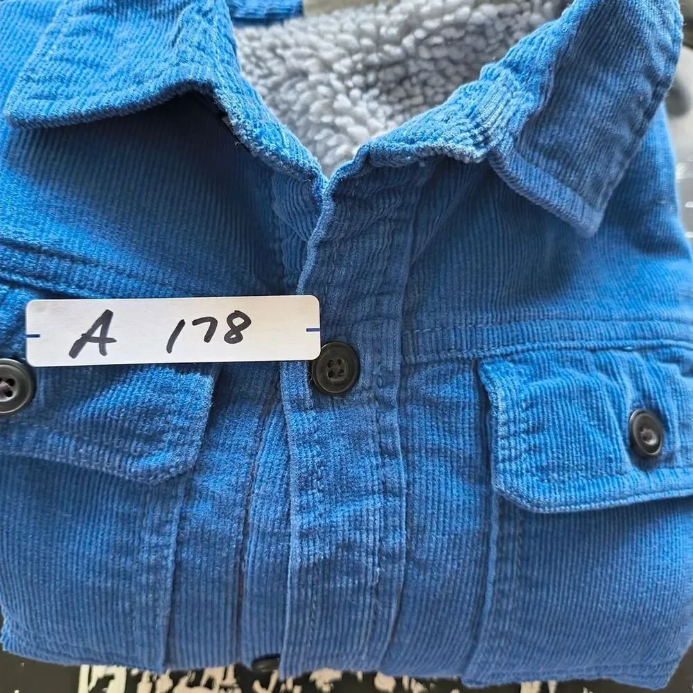 Crazy 8 Boys Size 5T Blue Corduroy Kids Jacket